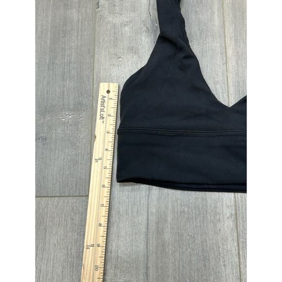 Lululemon Womens Sports Bra Align V-Neck Light Support A/B Cup Yoga Black Size 6 - Picture 8 of 8